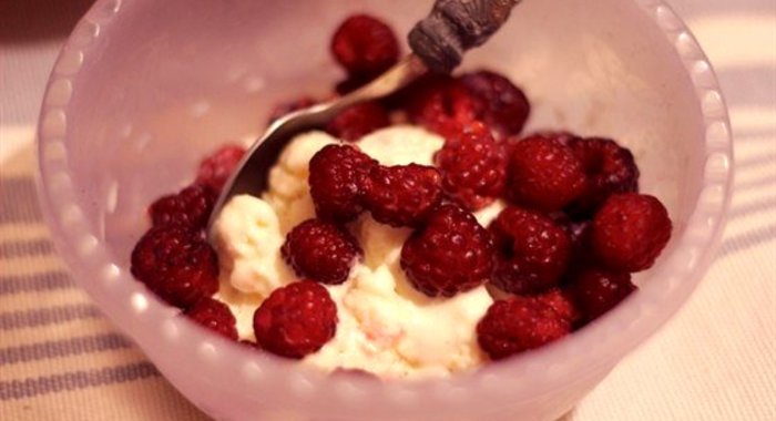 Ванильное мороженое с фруктозой