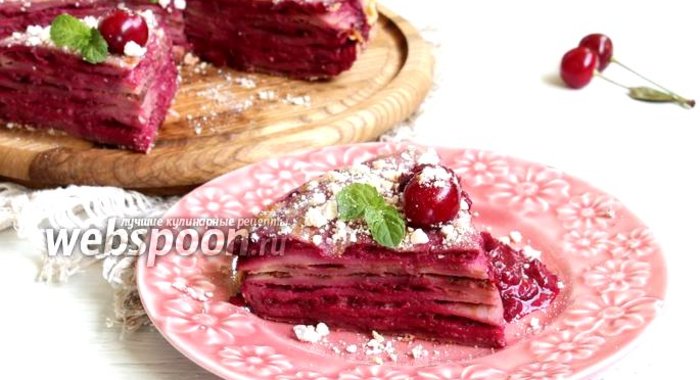 Блины с вишней