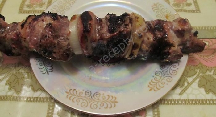 Шашлык в гранатовом соке