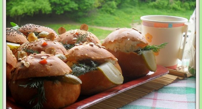 Фаршированные пампушки Веселые лягушки