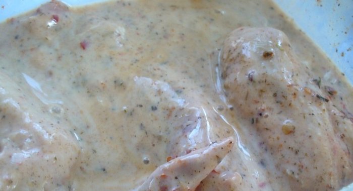 Маринад для куриного шашлыка на кефире
