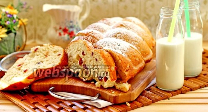 Творожной кекс с сушёной клюквой