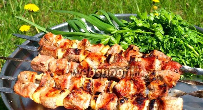Шашлык из свинины в пивном маринаде