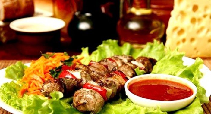 Шашлык из свинины по-грузински