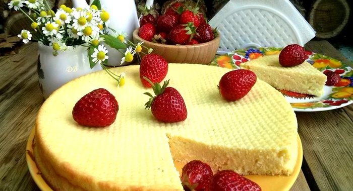 Запеканка творожная в духовке с манкой