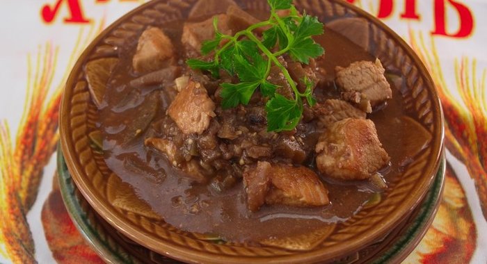 Рагу из баклажан с мясом