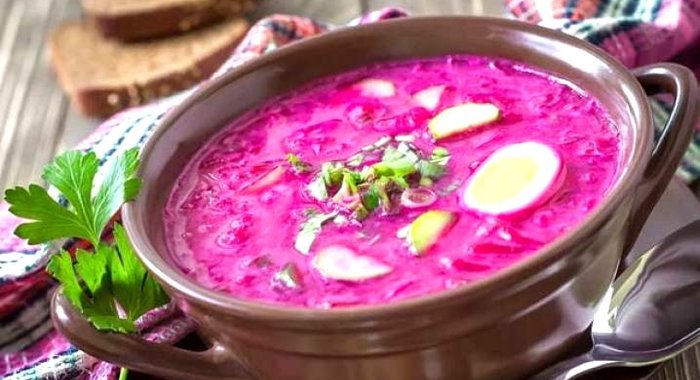 Холодник со свеклой