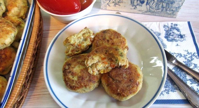 Щучьи котлеты с морковью