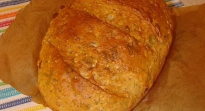 Хлеб с овсяными хлопьями