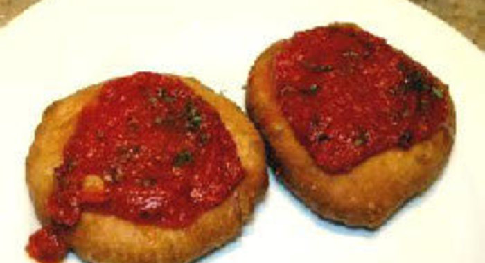 Pizzelle Fritte, жаренная пицца