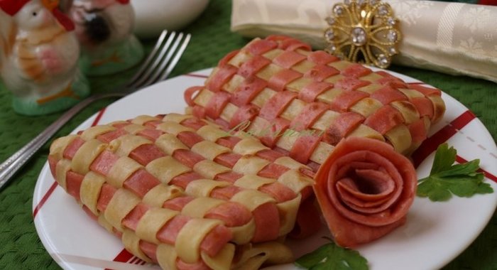 Плетёные блинчики с гречневой начинкой