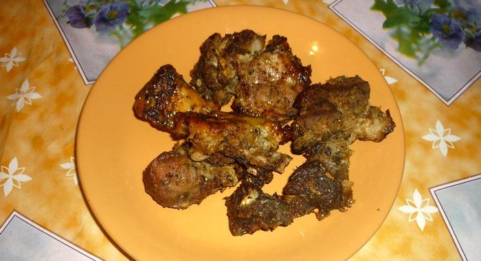 Шашлык на сковороде