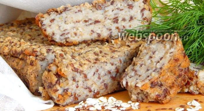 Ячменный хлеб с семенами льна