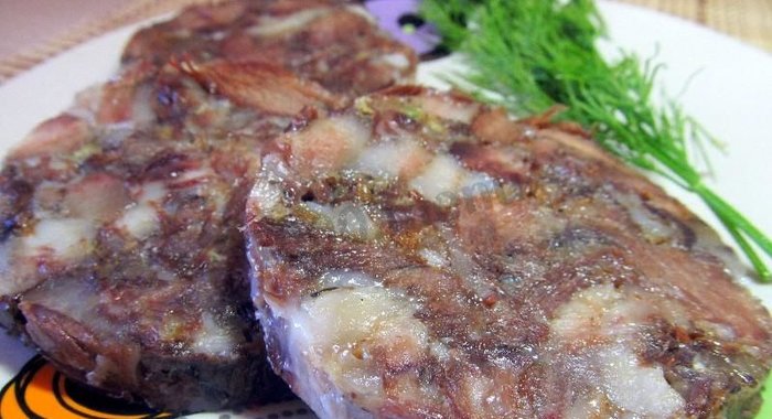 Зельц из свиной головы по-украински