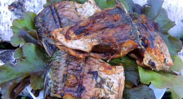 Шашлык из карася