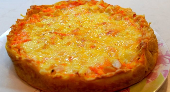 Запеканка с морковью и курицей