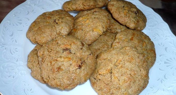 Овсяно-ржаное печенье с морковью