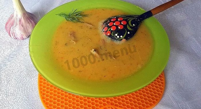 Суп-пюре с чечевицей