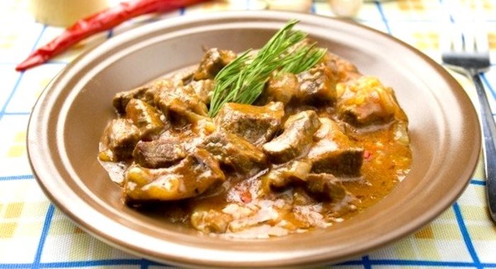 Острое рагу из телятины