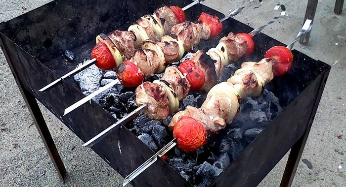 Шашлык из свинины в гранатовом соке