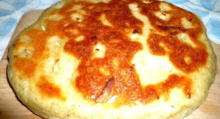 Быстрый хлебушек с чесночком