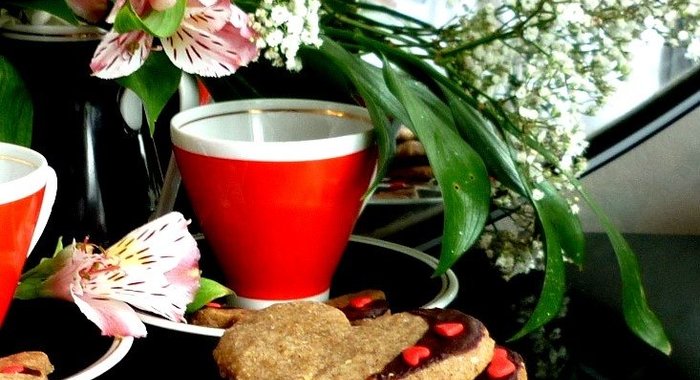 Кофейное печенье Сердечко