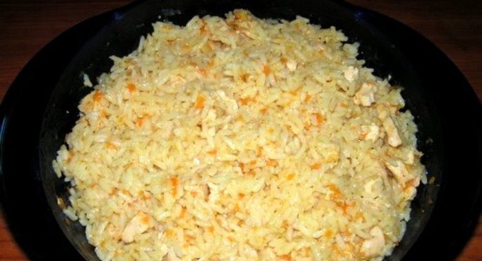 Плов с курицей в микроволновке