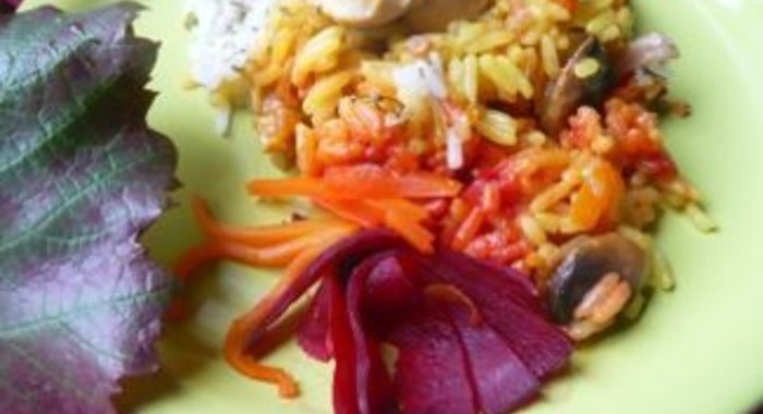 Трехцветный плов