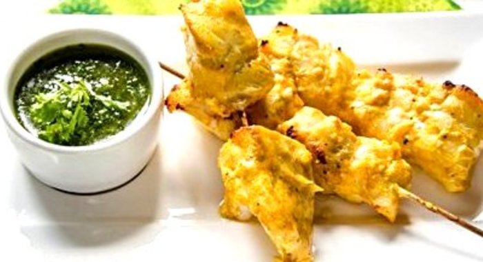 Шашлык из рыбы трески