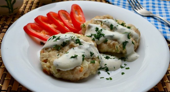 Котлеты из кролика с брынзой в микроволновке