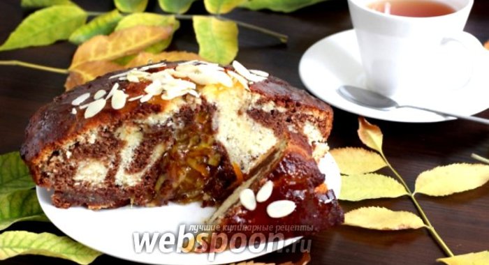 Кекс с апельсиновым джемом