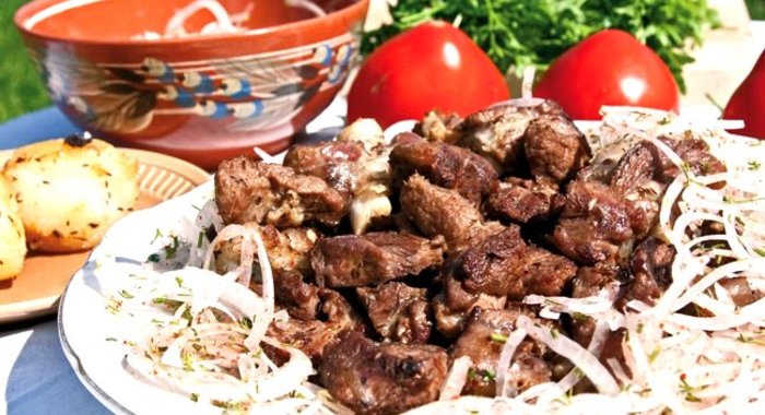 Шашлык из свинины в вине