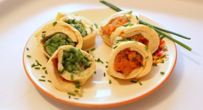 Омлет с овощами