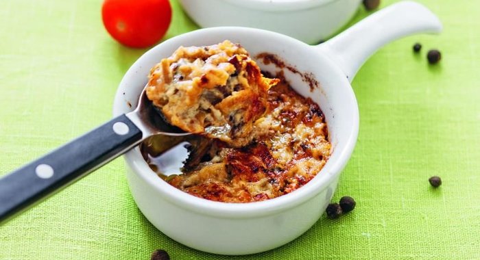 Кекс с клубникой