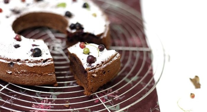 Кекс со смородиной