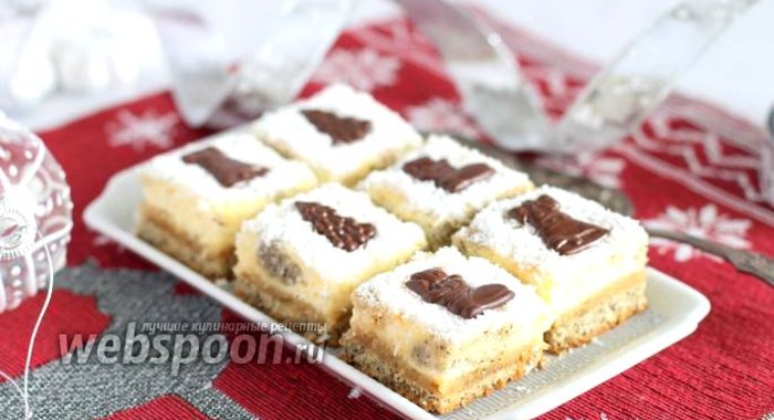 Творожно-марципановые пирожные