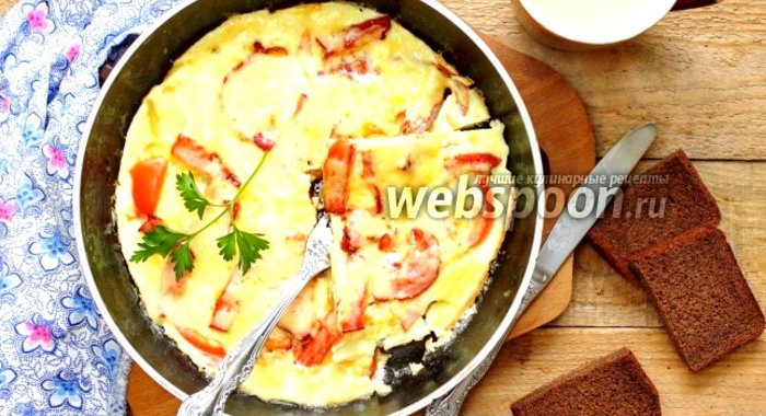 Омлет с беконом