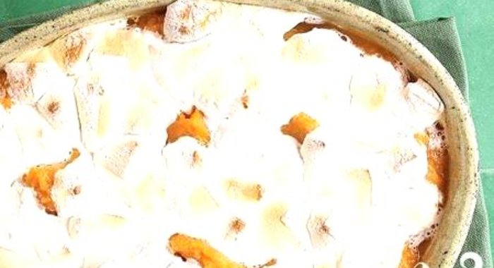 Кассероль из сладкого картофеля с зефиром
