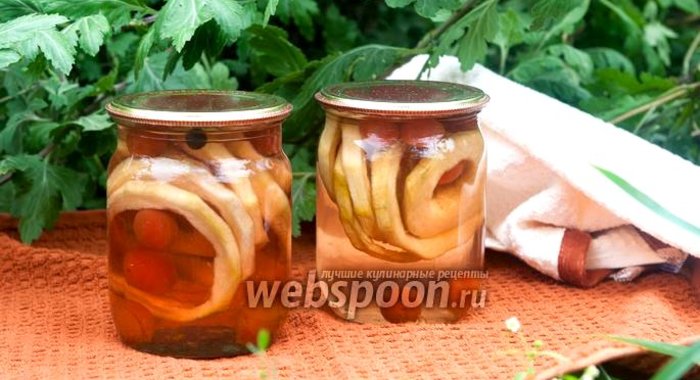 Компот из кабачков и алычи