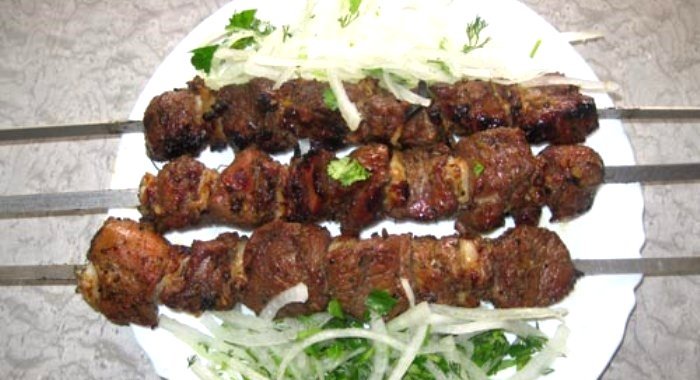 Шашлык из баранины с лимоном