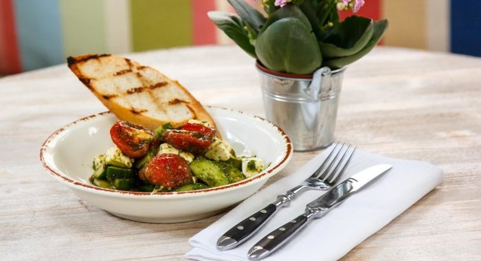 Яичная запеканка с овощами