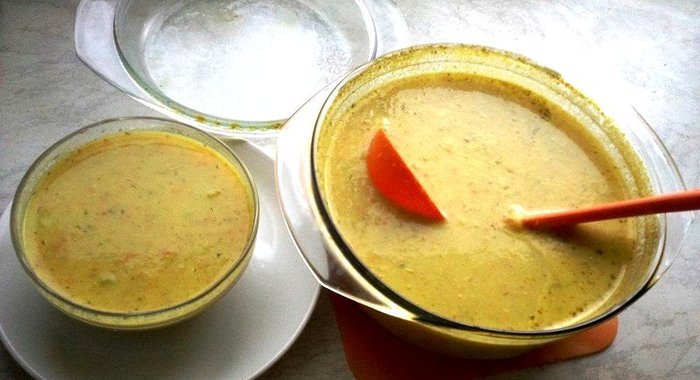 Суп-пюре из кабачков