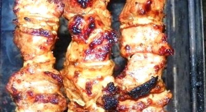 Шашлык в майонезе с соевым соусом