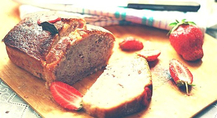Клубничный кекс