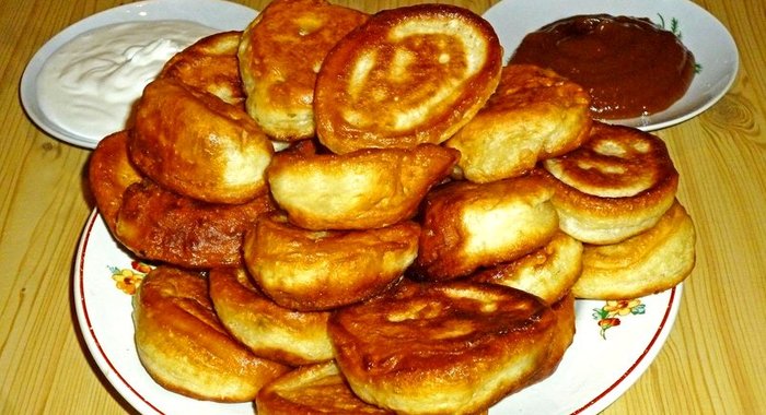 Оладьи ванильные на кефире