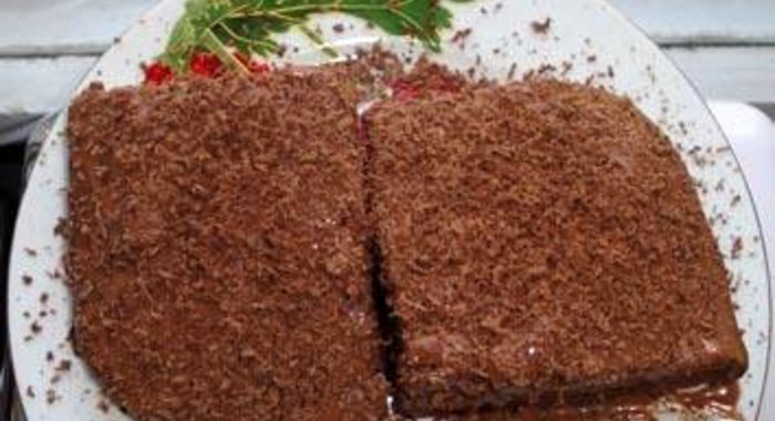 Шоколадное пирожное