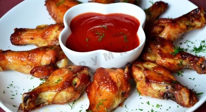 Куриные крылья в остром маринаде