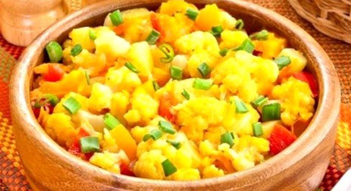 Овощное рагу с цветной капустой