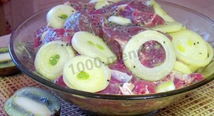 Маринад из киви для шашлыка