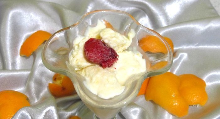 Апельсиновое мороженое